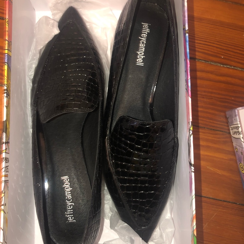 Black Jeffrey Campbell Loafers
